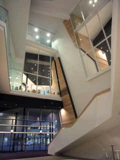 Linde Agora Lobby Eingangsfassade