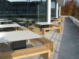 Linde Agora Restaurant Freiterrasse