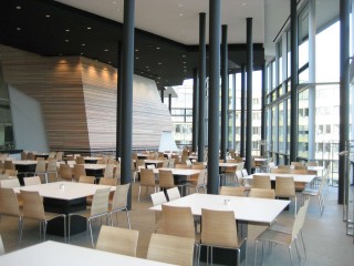 Linde Agora Restaurant Nordseite Blickrichtung West
