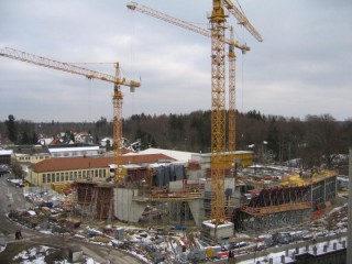 Linde Agora Rohbau Hauptzugang