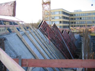 Linde Agora Rohbau Schrägwand Kern 4