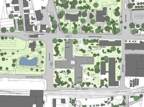 Boehringer Ingelheim, Neubau Verwaltungsgebäude, Lageplan