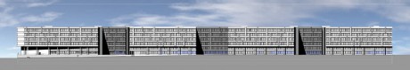 Geschäftshaus München-Laim, Ansicht Landsbergerstraße