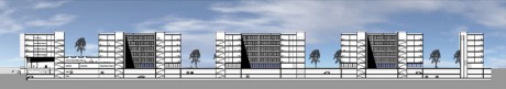 Geschäftshaus München-Laim, Schnitt